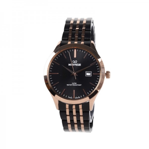 MIRAGE 8738 Rosegold Black Steel Lady LDBBRBA